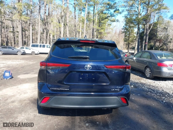 2023 Toyota Highlander L with VIN 5TDKDRBH2PS514850, listed as a IAAI auction lot 41620754 with 21,817 mi miles. Bid and sale history available at carsss.com. Image 16.