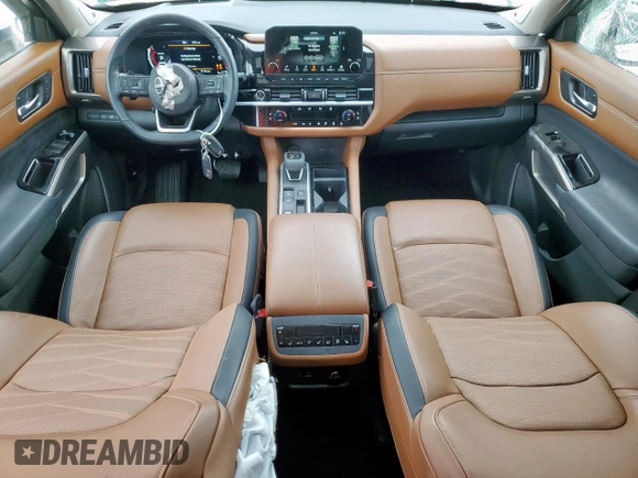 2024 Nissan Pathfinder Platinum with VIN 5N1DR3DG5RC277704, listed as a Copart auction lot 57171205 with 16,360 mi miles and Salvage title. Bid and sale history available at DreamBid. Image 8.