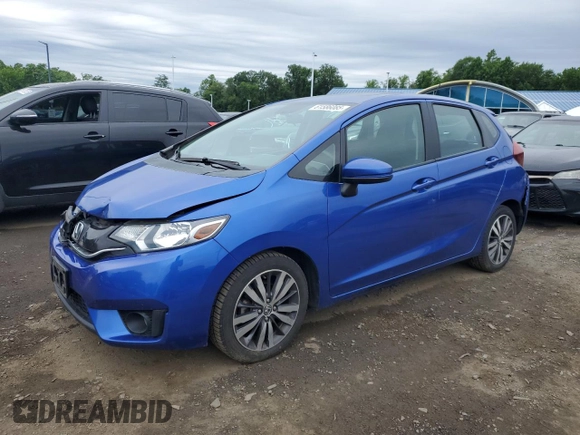 2015 Honda Fit EX-L with VIN 3HGGK5H88FM784984, listed as a Copart auction lot 61586085 with 123,394 mi miles and Salvage title. Bid and sale history available at DreamBid. Image 1.