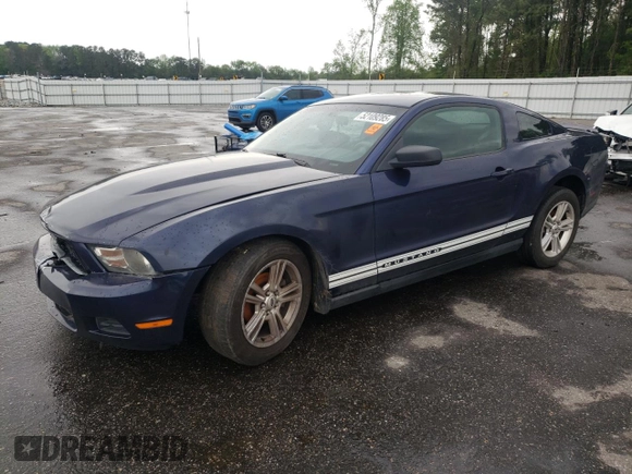2010 Ford Mustang V6 with VIN 1ZVBP8AN3A5146553, listed as a Copart auction lot 52109285 with 252,708 mi miles and Salvage Title. Bid and sale history available at DreamBid. Image 1.