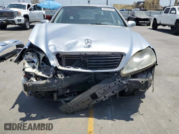 2000 Mercedes-Benz S 320/430/500 with VIN WDBNG75J4YA041795, listed as a Copart auction lot 62033745 with Not provided miles and Salvage title. Bid and sale history available at DreamBid. Image 5.