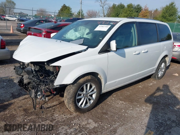 2019 Dodge Grand Caravan SXT with VIN 2C4RDGCG5KR758521, listed as a IAAI auction lot 41902760 with 133,994 mi miles and . Bid and sale history available at DreamBid. Image 2.
