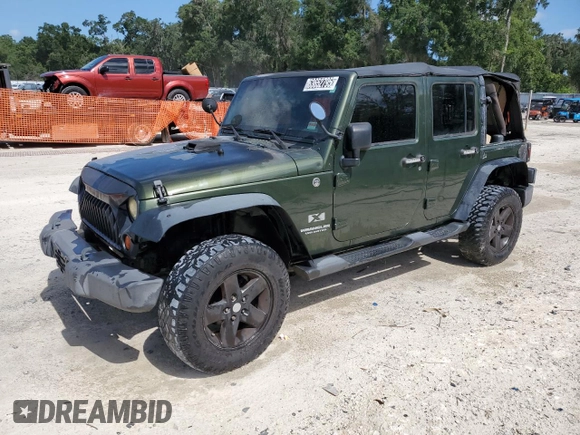 2008 Jeep Wrangler Unlimited X with VIN 1J4GA39118L633877, listed as a Copart auction lot 63652795 with 129,856 mi miles and Clean title. Bid and sale history available at DreamBid. Image 1.