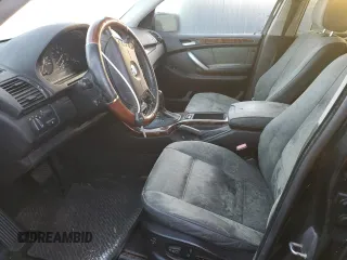 2002 BMW X5 3.0i with VIN 5UXFA53532LP39066, listed as a Copart auction lot 77736044 with 0 mi miles and Salvage Title. Bid and sale history available at carsss.com. Image 7.