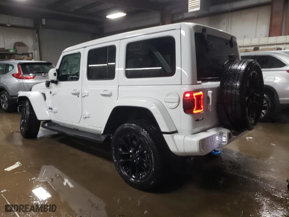 2021 Jeep Wrangler 4xe Unlimited Sahara with VIN 1C4JJXP67MW786385, listed as a Copart auction lot 43474375 with 51,021 mi miles and Salvage Title. Bid and sale history available at carsss.com. Image 2.