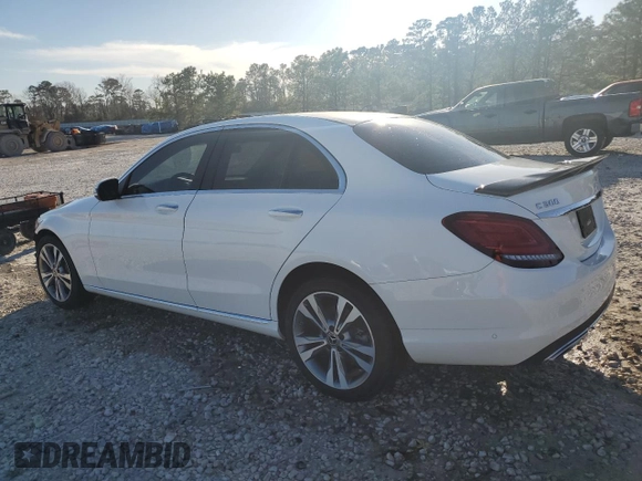 2021 Mercedes-Benz C 300 with VIN W1KWF8DB3MR607780, listed as a Copart auction lot 45589595 with 31,032 mi miles and Clean title. Bid and sale history available at DreamBid. Image 2.