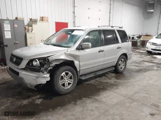2004 Honda Pilot EX with VIN 2HKYF18654H515004, listed as a IAAI auction lot 41166007 with 0 mi miles. Bid and sale history available at carsss.com. Image 17.