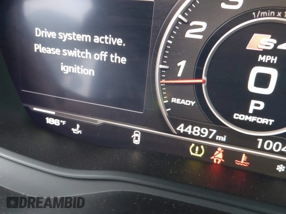 2019 Audi S4 Premium Plus z VIN WAUB4AF43KA020251, wystawiony jako IAAI lot #41562862 z przebiegiem 44 897 mil mil oraz . Historia ofert i sprzedaży dostępna na DreamBid. Obrazek 15.
