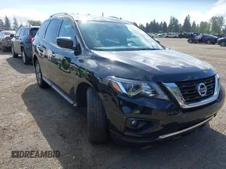 2019 Nissan Pathfinder SV with VIN 5N1DR2MM4KC579118, listed as a IAAI auction lot 42147973 with 64,597 mi miles. Bid and sale history available at carsss.com. Image 1.