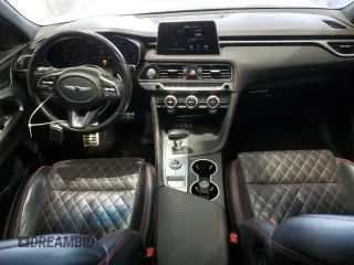 2020 Genesis G70 3.3T with VIN KMTG34LE7LU050879, listed as a Copart auction lot 88770425 with 146,547 mi miles and Salvage Title. Bid and sale history available at DreamBid. Image 8.