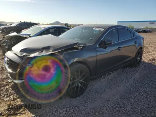2016 Mazda 6 i Touring with VIN JM1GJ1V52G1432387, listed as a Copart auction lot 54495235 with 86,700 mi miles and Salvage Title. Bid and sale history available at carsss.com. Image 1.