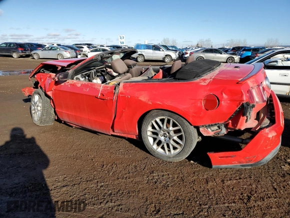 2012 Ford Mustang V6 with VIN 1ZVBP8EM9C5219820, listed as a Copart auction lot 46579765 with 136,334 mi miles and Non Repairable. Bid and sale history available at carsss.com. Image 2.