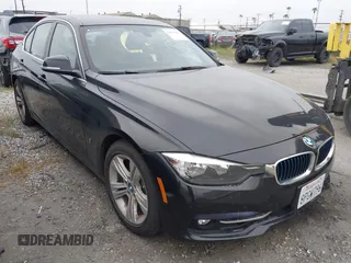 2017 BMW 3 Series 330e iPerformance with VIN WBA8E1C58HK480271, listed as a IAAI auction lot 42039429 with 93,242 mi miles. Bid and sale history available at carsss.com. Image 1.