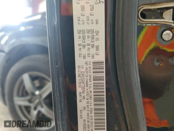 2015 Dodge Journey Crossroad with VIN 3C4PDDGGXFT725744, listed as a Copart auction lot 60808455 with 210,141 mi miles and Salvage title. Bid and sale history available at DreamBid. Image 13.
