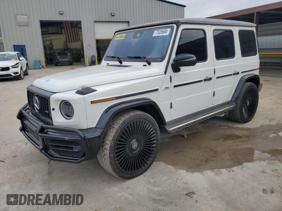 2020 Mercedes-Benz G AMG G 63 with VIN W1NYC7HJ1LX353898, listed as a Copart auction lot 77526604 with 41,978 mi miles and Salvage Title. Bid and sale history available at carsss.com. Image 1.