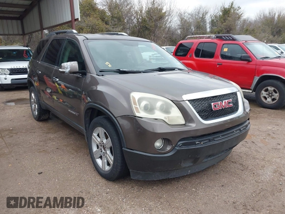 2008 GMC Acadia SLT2 with VIN 1GKER33798J114112, listed as a IAAI auction lot 41574190 with 275,824 mi miles. Bid and sale history available at carsss.com. Image 1.