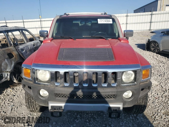 2008 Hummer H3 SUV Luxury with VIN 5GTEN43E988199691, listed as a Copart auction lot 77174584 with 139,259 mi miles and Clean Title. Bid and sale history available at carsss.com. Image 5.
