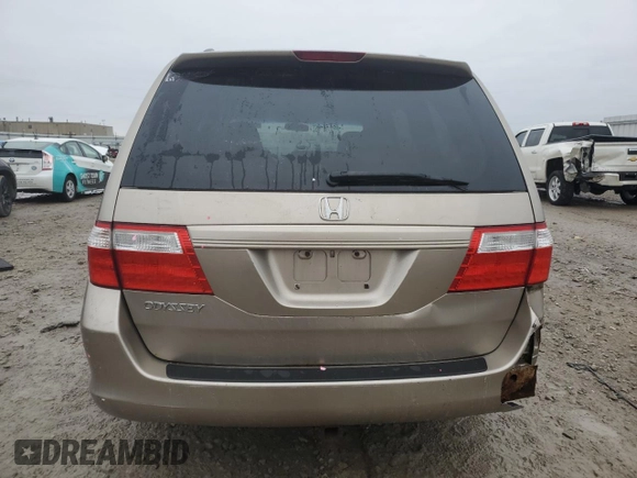 2007 Honda Odyssey EX-L with VIN 5FNRL38657B126262, listed as a Copart auction lot 80701484 with 101,020 mi miles and Non Repairable. Bid and sale history available at DreamBid. Image 6.
