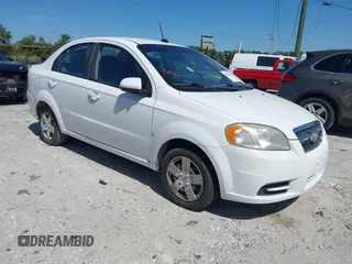 2009 Chevrolet Aveo 1LT with VIN KL1TD56E89B610707, listed as a IAAI auction lot 42058828 with 42,776 mi miles and . Bid and sale history available at DreamBid. Image 1.