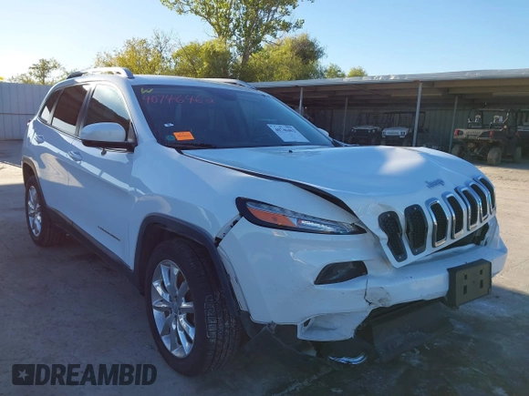 2016 Jeep Cherokee Limited with VIN 1C4PJLDB7GW328998, listed as a IAAI auction lot 40746462 with 78,960 mi miles. Bid and sale history available at carsss.com. Image 6.