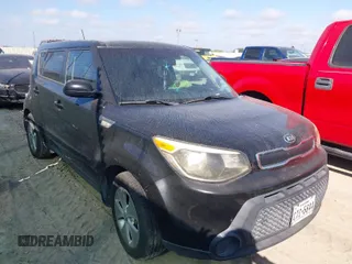2014 Kia Soul with VIN KNDJN2A22E7004308, listed as a IAAI auction lot 42035335 with 1 mi miles. Bid and sale history available at carsss.com. Image 1.