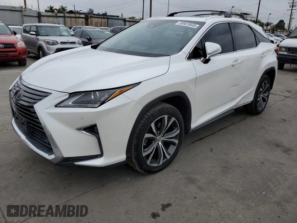 2016 Lexus RX 350 with VIN 2T2ZZMCA0GC024433, listed as a Copart auction lot 59923845 with 69,552 mi miles and Salvage title. Bid and sale history available at DreamBid. Image 1.