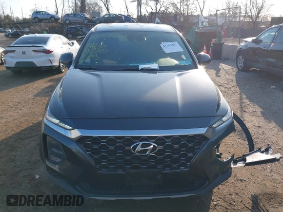 2020 Hyundai Santa Fe Essential with VIN 5NMS2CAD0LH299726, listed as a IAAI auction lot 41752451 with 49,135 mi miles. Bid and sale history available at carsss.com. Image 12.