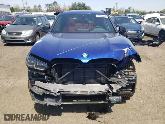 2024 BMW X3 M with VIN 5YM13EC03R9U77834, listed as a Copart auction lot 53084415 with 25,122 mi miles and Salvage Title. Bid and sale history available at carsss.com. Image 5.