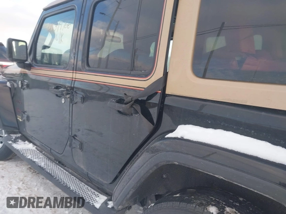 2020 Jeep Wrangler Unlimited Sahara with VIN 1C4HJXEN6LW113725, listed as a IAAI auction lot 41399766 with 87,583 mi miles. Bid and sale history available at carsss.com. Image 19.