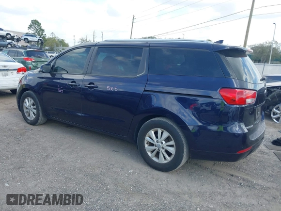 2018 Kia Sedona LX with VIN KNDMB5C14J6402504, listed as a IAAI auction lot 41682858 with 93,396 mi miles. Bid and sale history available at carsss.com. Image 3.