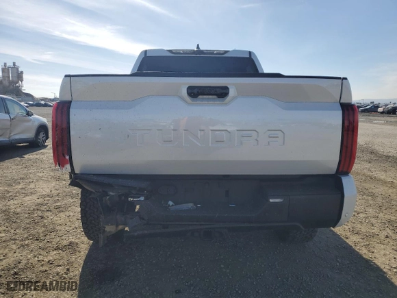 2024 Toyota Tundra 4WD Limited Hybrid with VIN 5TFWC5DB9RX042763, listed as a Copart auction lot 43425705 with 17,430 mi miles and Salvage Title. Bid and sale history available at carsss.com. Image 6.