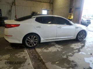 2015 Kia Optima SX Turbo with VIN 5XXGR4A6XFG443245, listed as a Copart auction lot 50758995 with 171,535 mi miles and Salvage Title. Bid and sale history available at carsss.com. Image 3.