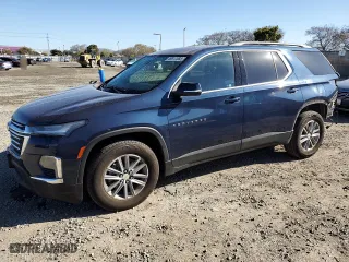 2023 Chevrolet Traverse LT Cloth with VIN 1GNERGKW1PJ173205, listed as a Copart auction lot 49812385 with 53,101 mi miles and Salvage Title. Bid and sale history available at carsss.com. Image 1.