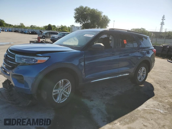 2021 Ford Explorer XLT with VIN 1FMSK7DH7MGA57087, listed as a Copart auction lot 52287815 with 51,541 mi miles and Non Repairable. Bid and sale history available at carsss.com. Image 1.