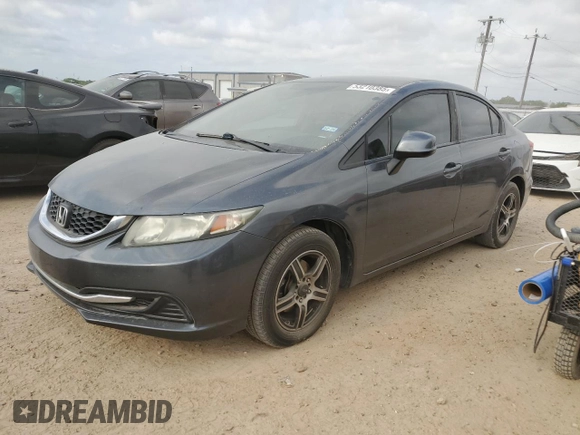 2013 Honda Civic LX z VIN 2HGFB2F55DH300459, wystawiony jako Copart lot #53210385 z przebiegiem 161 534 mil mil oraz Czysty tytuł • Clean title. Historia ofert i sprzedaży dostępna na DreamBid. Obrazek 1.