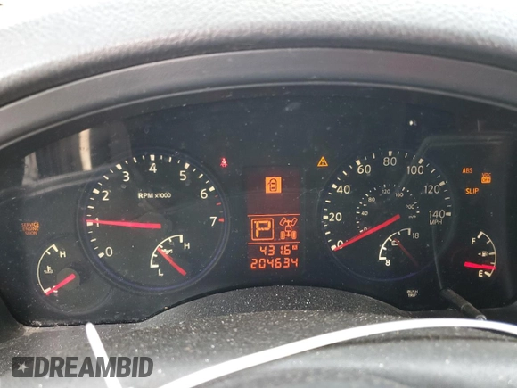 2010 Infiniti QX56 with VIN 5N3ZA0NE4AN903946, listed as a Copart auction lot 60535685 with 204,634 mi miles and Salvage title. Bid and sale history available at DreamBid. Image 9.