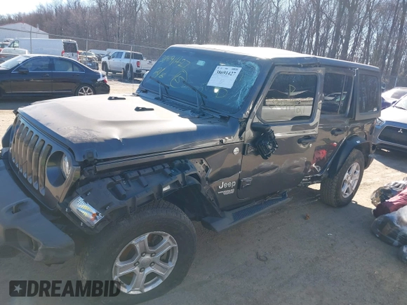 2018 Jeep Wrangler Unlimited Sport S с VIN 1C4HJXDG6JW110338, выставлен на аукционе IAAI как лот 39819803 с пробегом 100 514 миль миль и . История ставок и продаж доступна на DreamBid. Изображение 2.