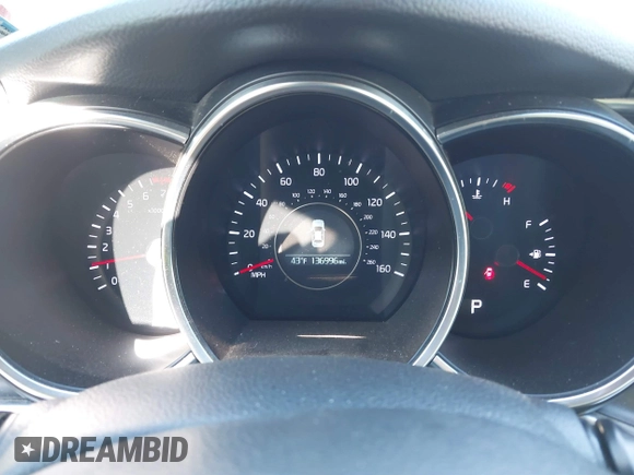 2014 Kia Optima LX with VIN 5XXGM4A72EG272724, listed as a IAAI auction lot 41828285 with 136,996 mi miles. Bid and sale history available at carsss.com. Image 7.
