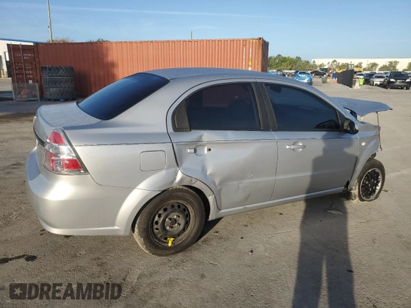 2008 Chevrolet Aveo LS with VIN KL1TD56688B280980, listed as a Copart auction lot 51821655 with 133,828 mi miles and Salvage Title. Bid and sale history available at carsss.com. Image 3.