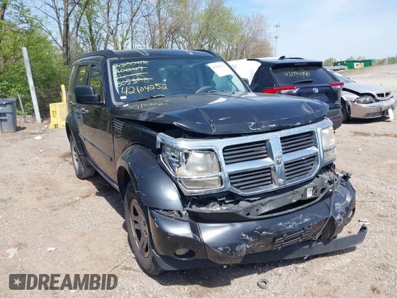 2009 Dodge Nitro SE z VIN 1D8GT28K69W505396, wystawiony jako IAAI lot #42104252 z przebiegiem 144 026 mil mil oraz . Historia ofert i sprzedaży dostępna na DreamBid. Obrazek 1.