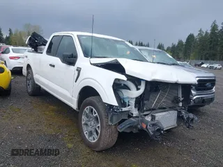 2024 Ford F-150 with VIN 1FTEX2LP1RKD38773, listed as a IAAI auction lot 41973683 with 7,538 mi miles and . Bid and sale history available at DreamBid. Image 1.