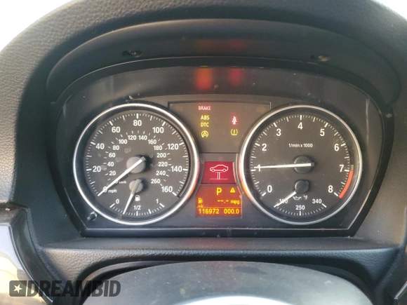 2010 BMW 3 Series 328i with VIN WBAWV1C51AP123918, listed as a Copart auction lot 42458125 with 116,972 mi miles and Clean Title. Bid and sale history available at carsss.com. Image 9.
