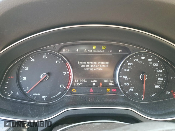 2017 Audi Q7 Premium Plus with VIN WA1LAAF79HD034568, listed as a Copart auction lot 61432345 with 131,926 mi miles and Clean title. Bid and sale history available at DreamBid. Image 9.