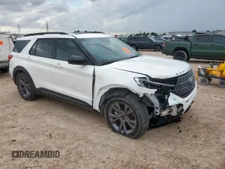 2023 Ford Explorer XLT with VIN 1FMSK7DH9PGA46662, listed as a Copart auction lot 59389215 with 27,382 mi miles and Salvage title. Bid and sale history available at DreamBid. Image 4.