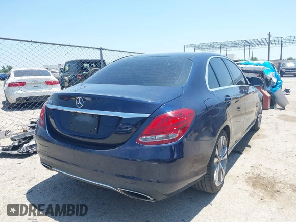 2017 Mercedes-Benz C 300 with VIN 55SWF4JB0HU231959, listed as a IAAI auction lot 42336822 with 133,321 mi miles and . Bid and sale history available at DreamBid. Image 4.