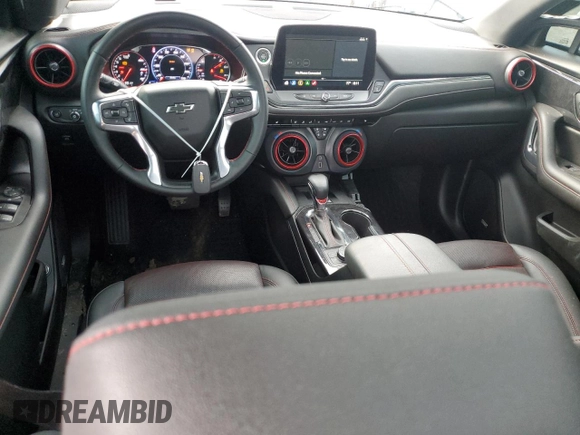 2023 Chevrolet Blazer RS с VIN 3GNKBERS3PS103119, выставлен на аукционе Copart как лот 51830645 с пробегом 34 359 миль миль и Списание • Salvage title. История ставок и продаж доступна на DreamBid. Изображение 8.