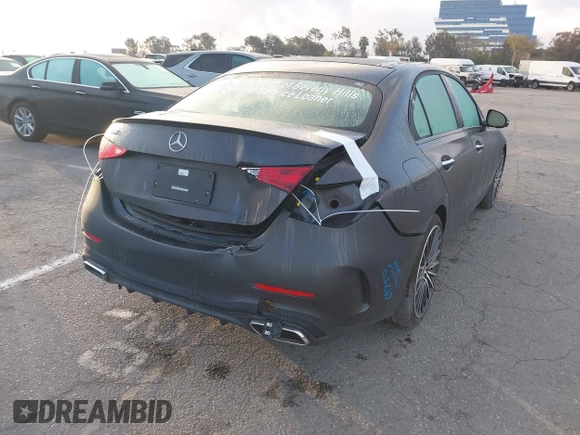 2024 Mercedes-Benz C 300 with VIN W1KAF4GB4RR170782, listed as a IAAI auction lot 40947069 with 4,800 mi miles and . Bid and sale history available at DreamBid. Image 4.