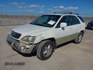 1999 Lexus RX 300 Luxury SUV with VIN JT6GF10U2X0021259, listed as a IAAI auction lot 41646612 with 236,312 mi miles. Bid and sale history available at carsss.com. Image 2.