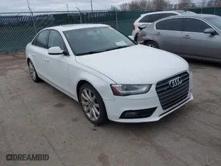 2013 Audi A4 Premium Plus with VIN WAUFFAFL0DN027172, listed as a IAAI auction lot 41996893 with 231,809 mi miles. Bid and sale history available at carsss.com. Image 1.
