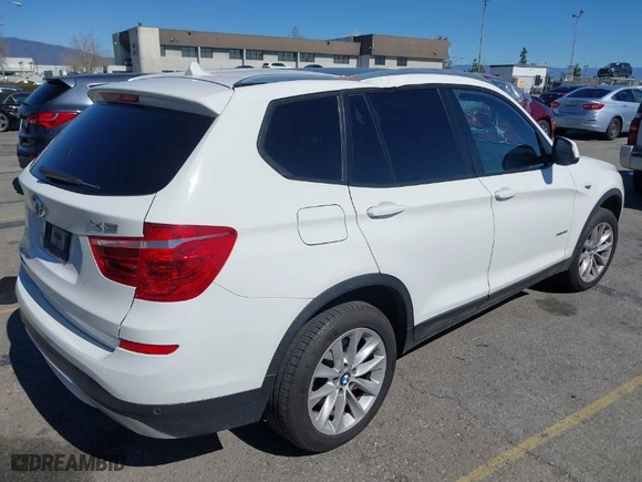 2015 BMW X3 xDrive28i with VIN 5UXWX9C50F0D52071, listed as a IAAI auction lot 41635478 with 108,226 mi miles. Bid and sale history available at carsss.com. Image 4.